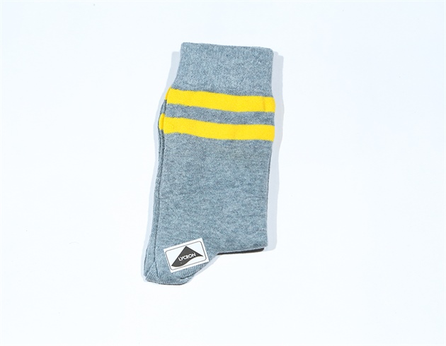 Summer Socks Grey-Yellow